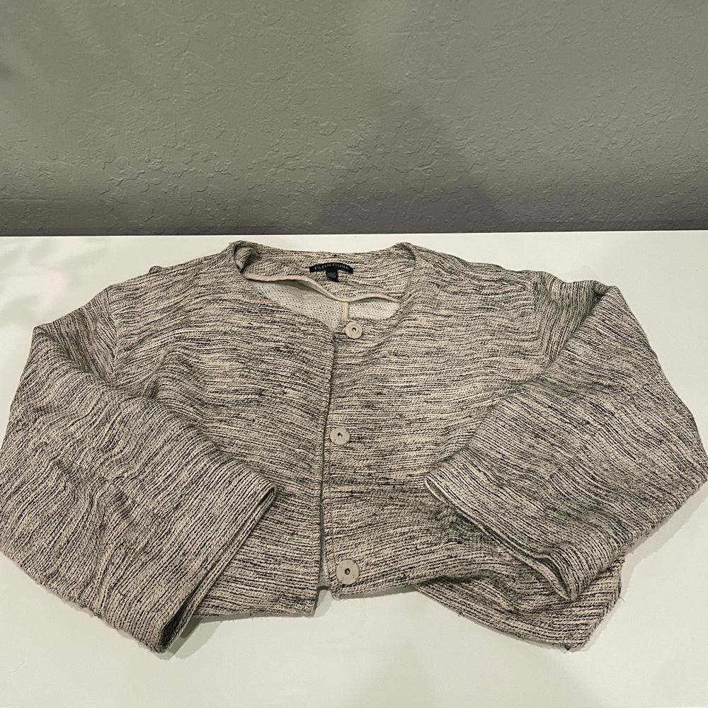Grey Eileen Fisher button up coat
